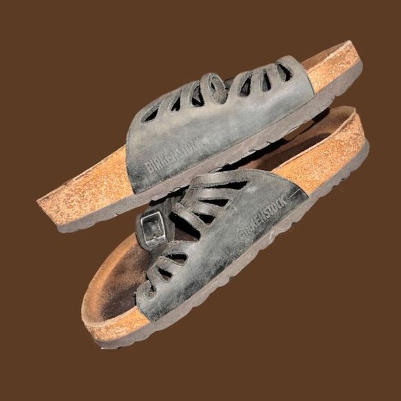 Birkenstock Granada Soft Footbed
Oiled Leather Black Sandals Size 40 US 9.5 - Picture 5 of 9